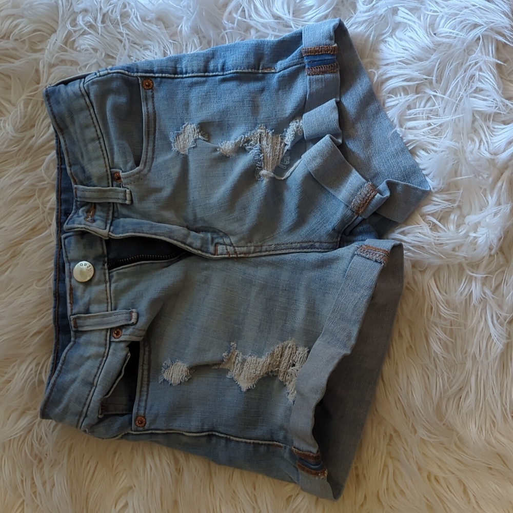 Aero high rise curvey mini shorts